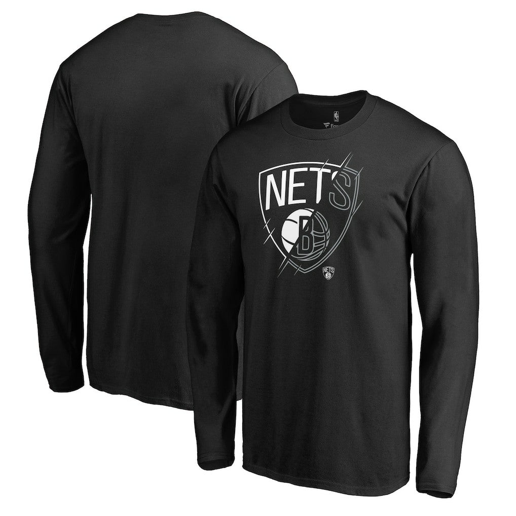 Brooklyn Nets X-Ray Long Sleeve T-Shirt Black