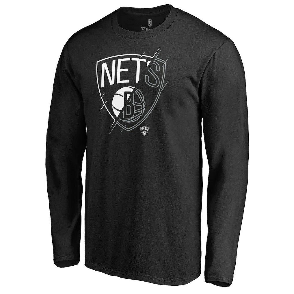 Brooklyn Nets X-Ray Long Sleeve T-Shirt Black