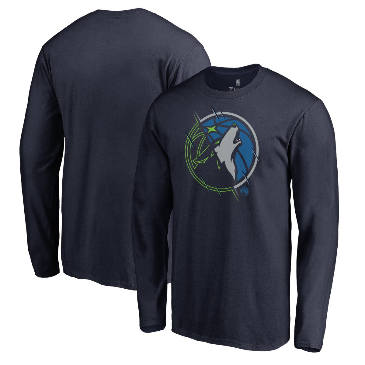 Minnesota Timberwolves X-Ray Long Sleeve T-Shirt Navy