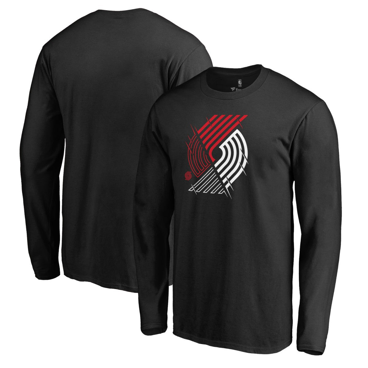 Portland Trail Blazers X-Ray Long Sleeve T-Shirt Black