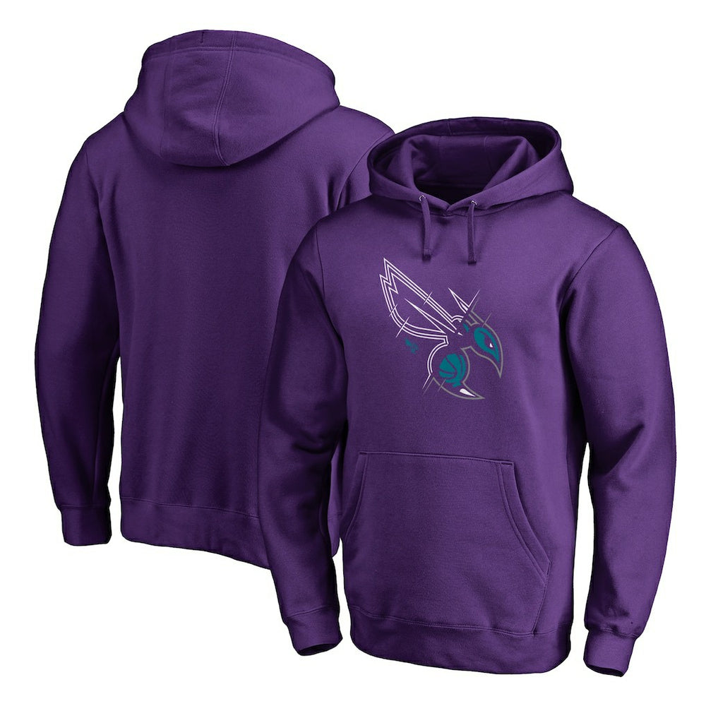 Charlotte Hornets X-Ray Pullover Hoodie Purple