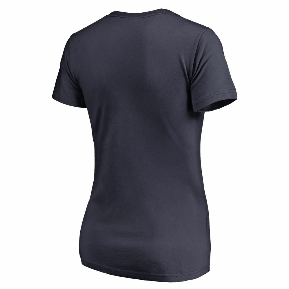 Memphis Grizzlies Women's Script Assist V-Neck T-Shirt Navy