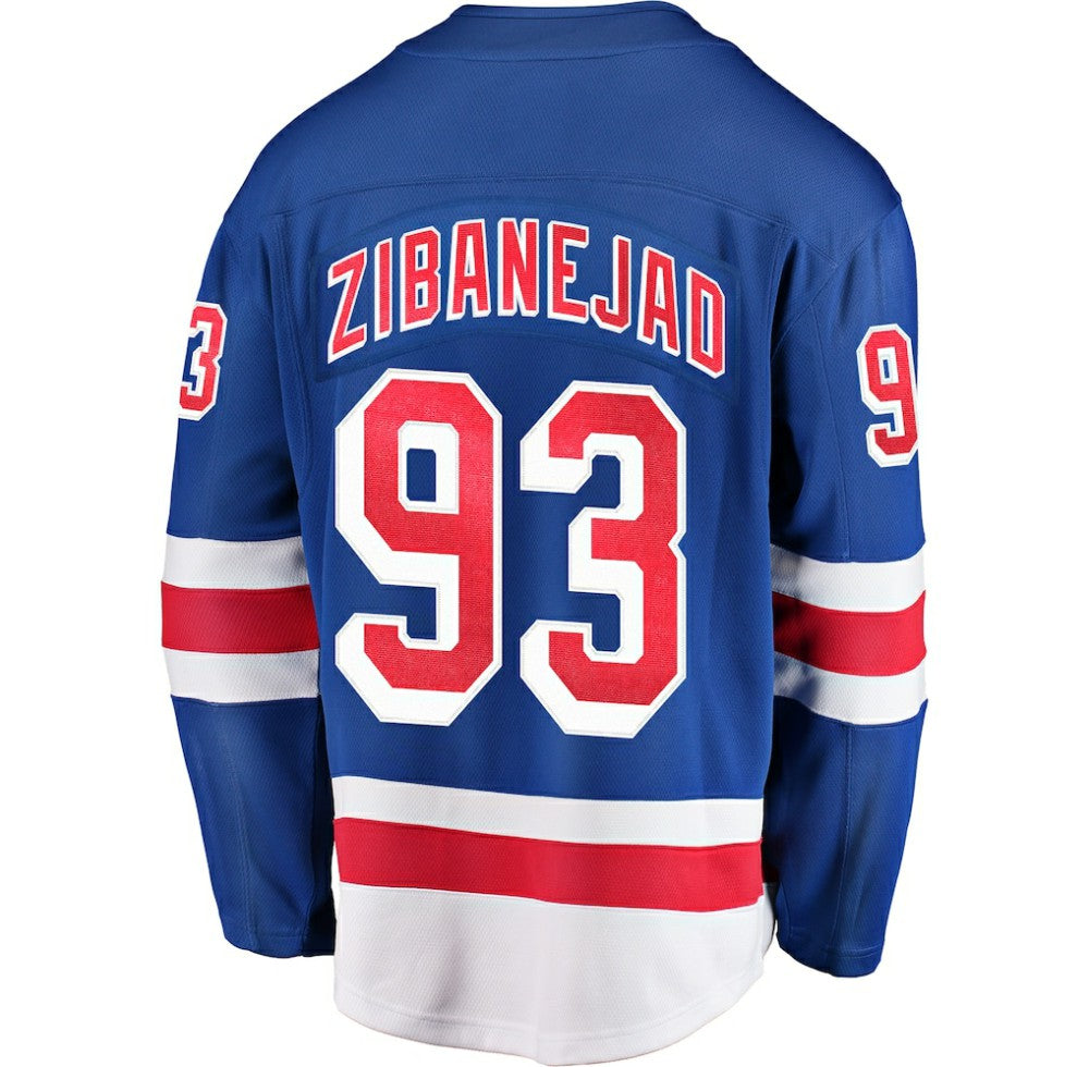 Mika Zibanejad New York Rangers Fanatics Home Breakaway Player Jersey - Blue - NHL 3005972
