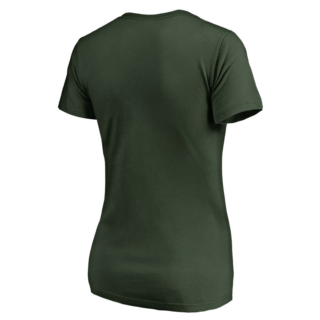 Green Bay Packers Women's X-Ray Slim Fit V-Neck T-Shirt Green