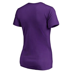 Minnesota Vikings Women's X-Ray Slim Fit V-Neck T-Shirt Purple