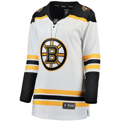 Boston Bruins Fanatics Women's Away Breakaway Jersey - White - NHL 3009273