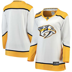 Nashville Predators Fanatics Women's Away Breakaway Jersey - White - NHL 3009287
