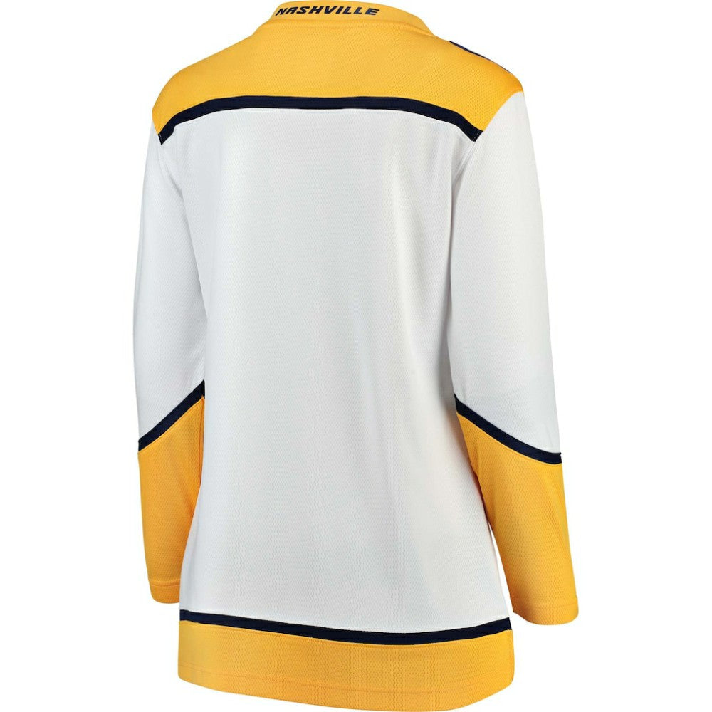 Nashville Predators Fanatics Women's Away Breakaway Jersey - White - NHL 3009287