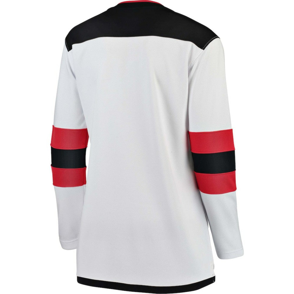 New Jersey Devils Fanatics Women's Away Breakaway Jersey - White - NHL 3009288