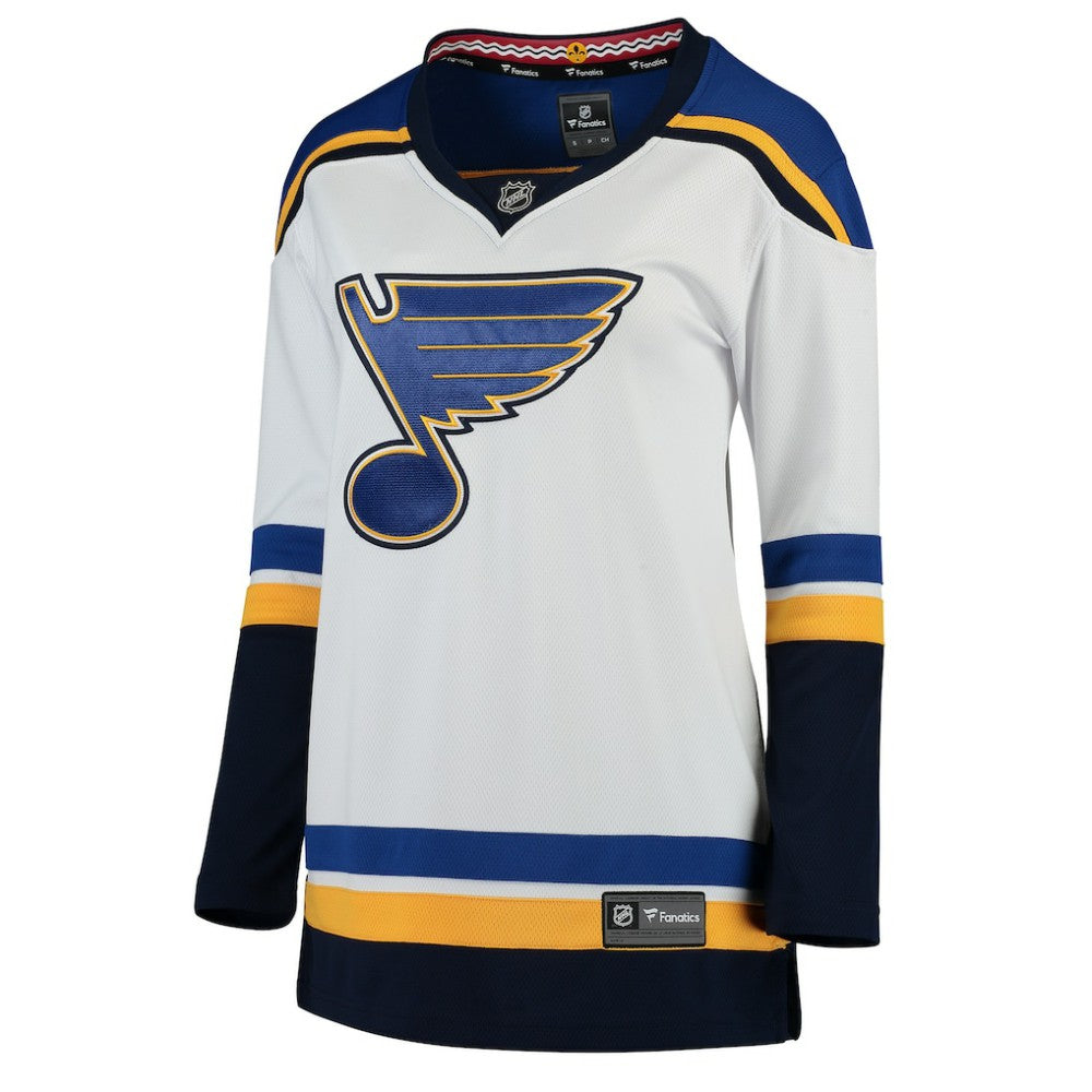 St. Louis Blues Fanatics Women's Away Breakaway Jersey - White - NHL 3009295