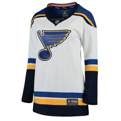 St. Louis Blues Fanatics Women's Away Breakaway Jersey - White - NHL 3009295