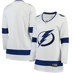 Tampa Bay Lightning Fanatics Women's Away Breakaway Jersey - White - NHL 3009296
