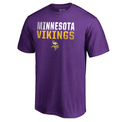 Minnesota Vikings Iconic Collection Fade Out T-Shirt Purple