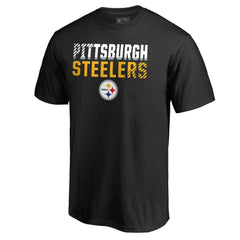 Pittsburgh Steelers Iconic Collection Fade Out T-Shirt II Black