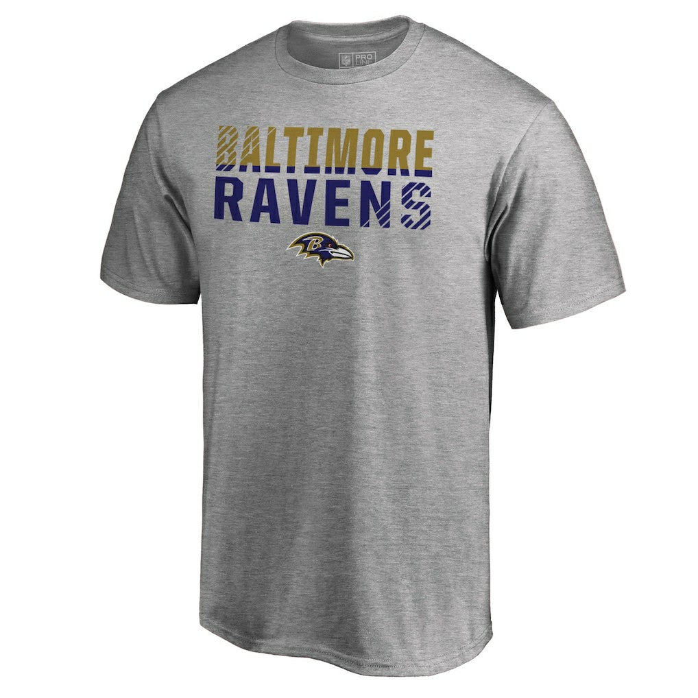 Baltimore Ravens Iconic Collection Fade Out T-Shirt Ash