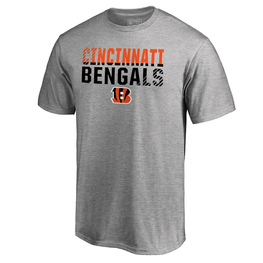 Cincinnati Bengals Iconic Collection Fade Out T-Shirt Ash