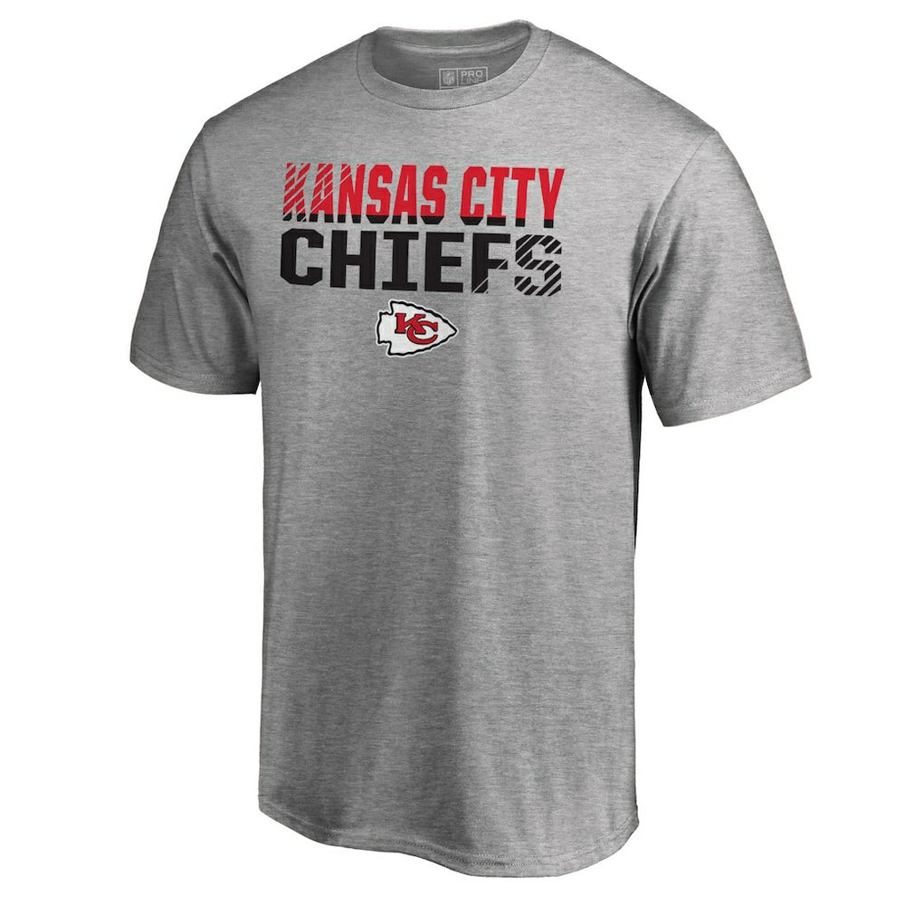 Fanatics Kansas City Chiefs Iconic Collection Fade Out T-Shirt II Heather Gray