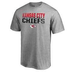 Fanatics Kansas City Chiefs Iconic Collection Fade Out T-Shirt II Heather Gray