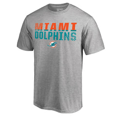 Miami Dolphins Iconic Collection Fade Out T-Shirt Ash