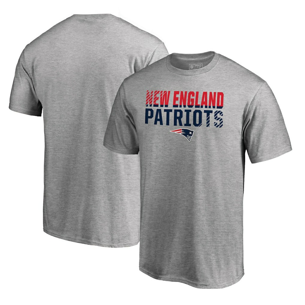 New England Patriots Iconic Collection Fade Out T-Shirt Ash