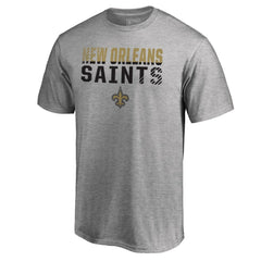 New Orleans Saints Iconic Collection Fade Out T-Shirt Ash