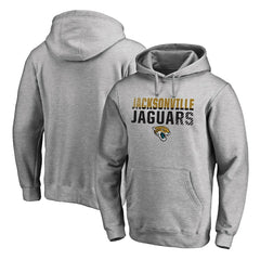 Jacksonville Jaguars Iconic Collection Fade Out Pullover Hoodie Ash