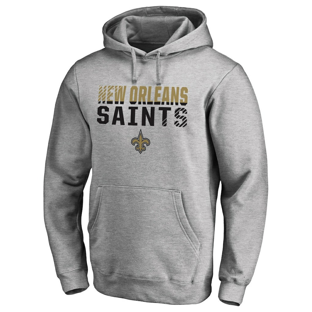 New Orleans Saints Iconic Collection Fade Out Pullover Hoodie Ash