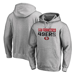 San Francisco 49ers Iconic Collection Fade Out Pullover Hoodie Ash