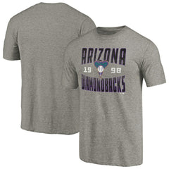 Arizona Diamondbacks Cooperstown Collection Antique Stack Tri-Blend T-Shirt - Gray - MLB on Sale