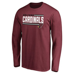 Arizona Cardinals Iconic Collection On Side Stripe Long Sleeve T-Shirt Cardinal