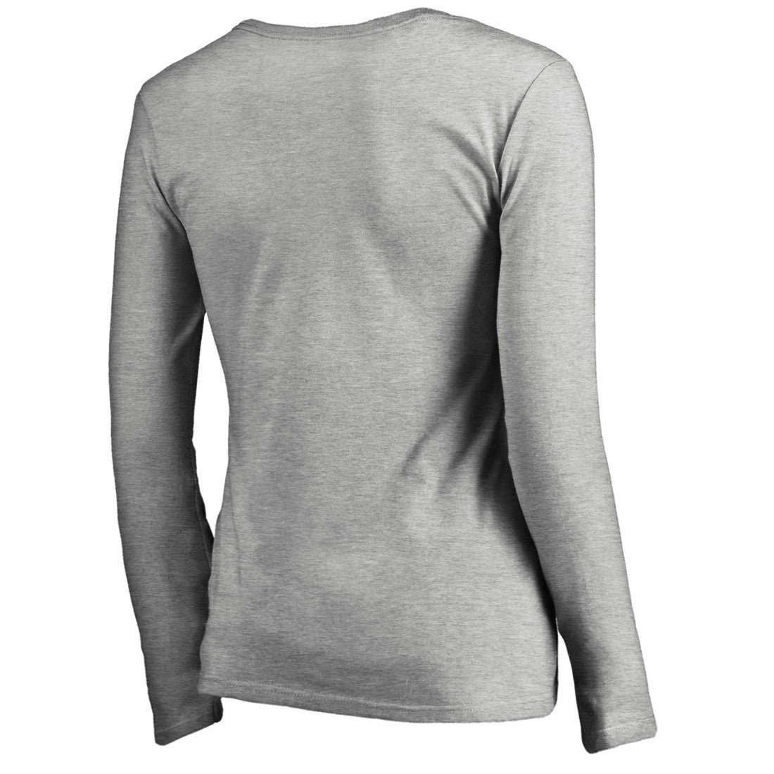 Green Bay Packers Women's Iconic Collection On Side Stripe Long Sleeve V-Neck T-Shirt Ash