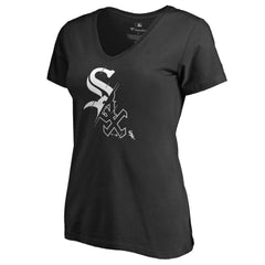 Chicago White Sox Women's X-Ray V-Neck T-Shirt - Black - MLB on Sale