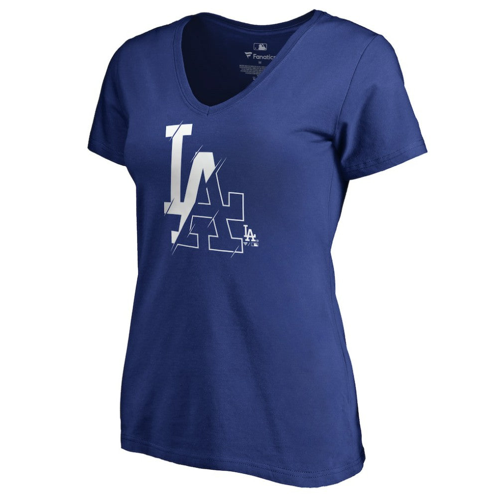 Los Angeles Dodgers Women's X-Ray V-Neck T-Shirt - Royal - MLB Online