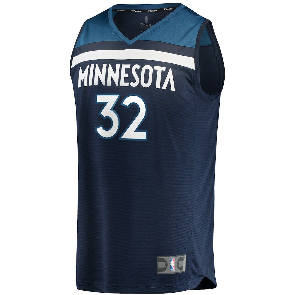 Karl-Anthony Towns Minnesota Timberwolves Fast Break Replica Player Jersey Navy Icon Edition | Fanatics Lifestyle