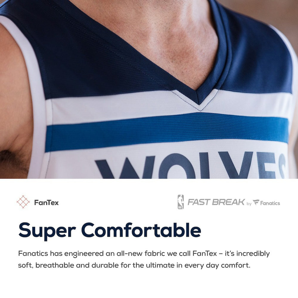 Karl-Anthony Towns Minnesota Timberwolves Fast Break Replica Player Jersey Navy Icon Edition | Fanatics Lifestyle