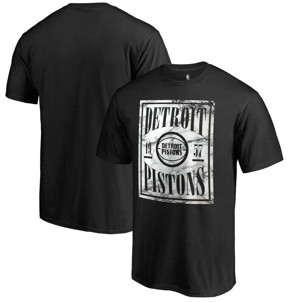 Detroit Pistons Black Court Vision T-Shirt