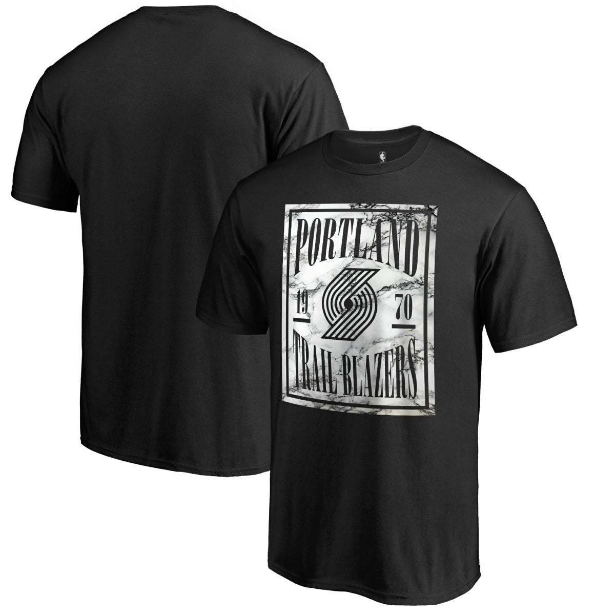 Portland Trail Blazers Black Court Vision T-Shirt