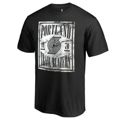Portland Trail Blazers Black Court Vision T-Shirt