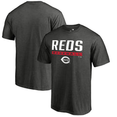 Cincinnati Reds Win Stripe T-Shirt - Ash - MLB Discount