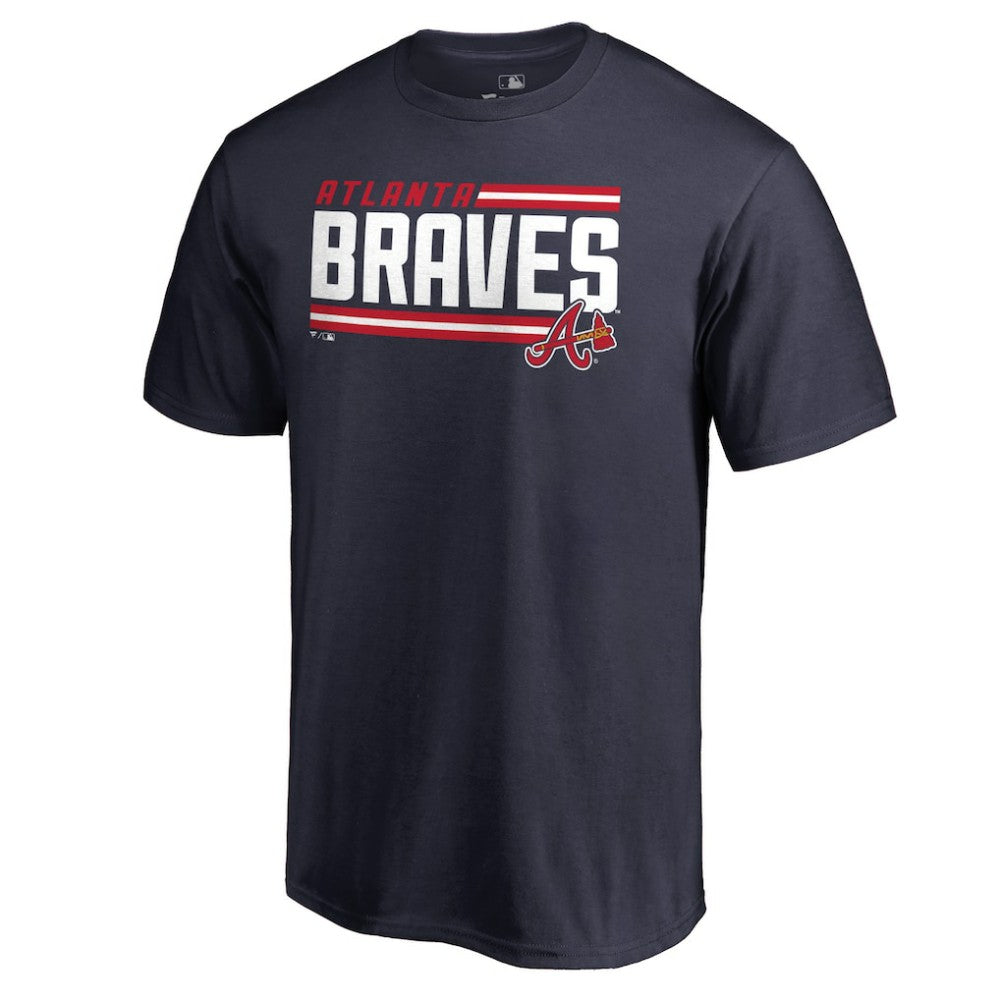 Atlanta Braves Onside Stripe T-Shirt - Navy - MLB Lifestyle