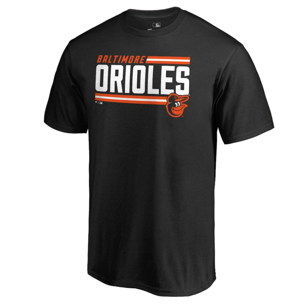 Baltimore Orioles Onside Stripe T-Shirt - Black - MLB Lifestyle