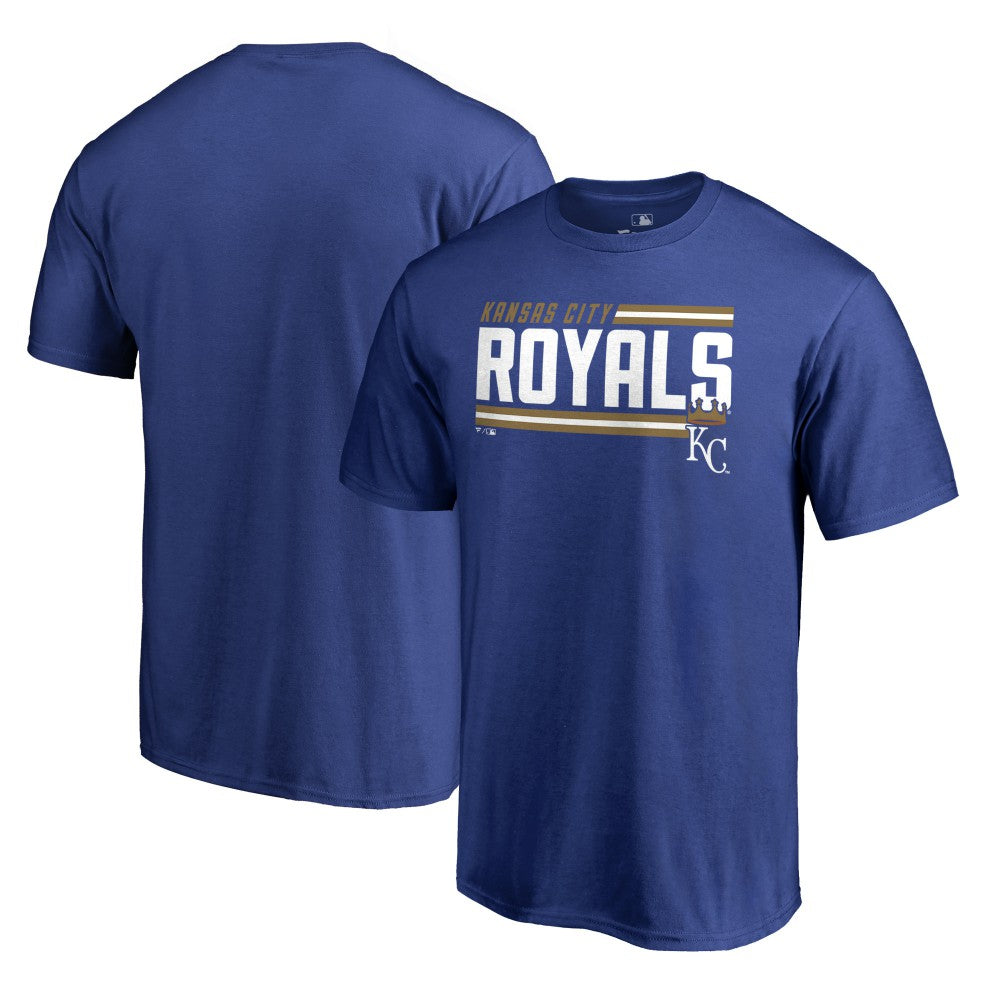 Kansas City Royals Onside Stripe T-Shirt - Royal - MLB Sale