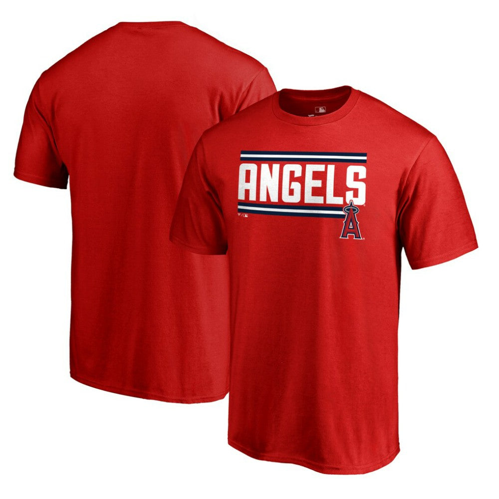 Los Angeles Angels Onside Stripe T-Shirt - Red - MLB on Sale