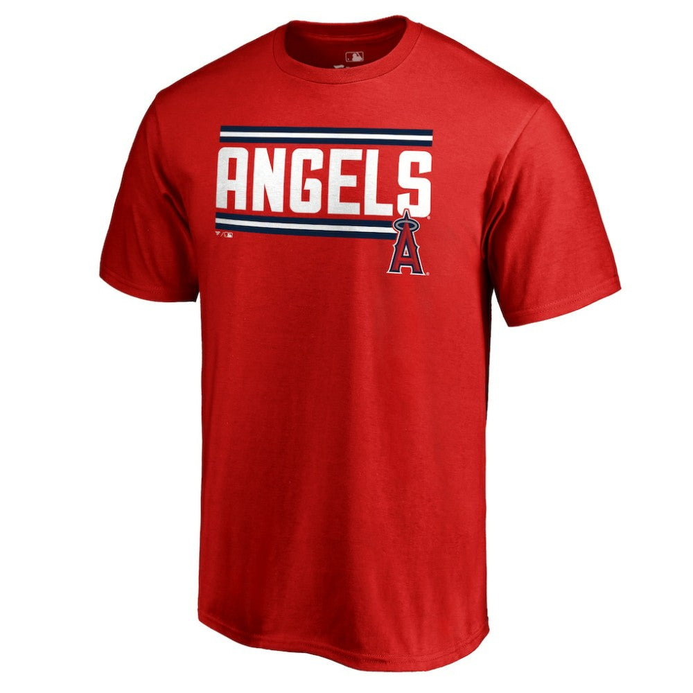 Los Angeles Angels Onside Stripe T-Shirt - Red - MLB on Sale