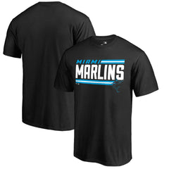 Miami Marlins Onside Stripe T-Shirt - Black - MLB on Sale