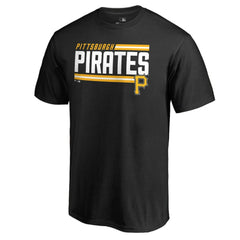 Pittsburgh Pirates Onside Stripe T-Shirt - Black - MLB Discount