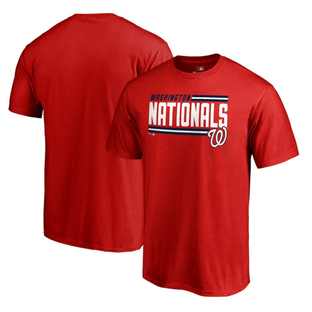 Washington Nationals Onside Stripe T-Shirt - Red - MLB Online