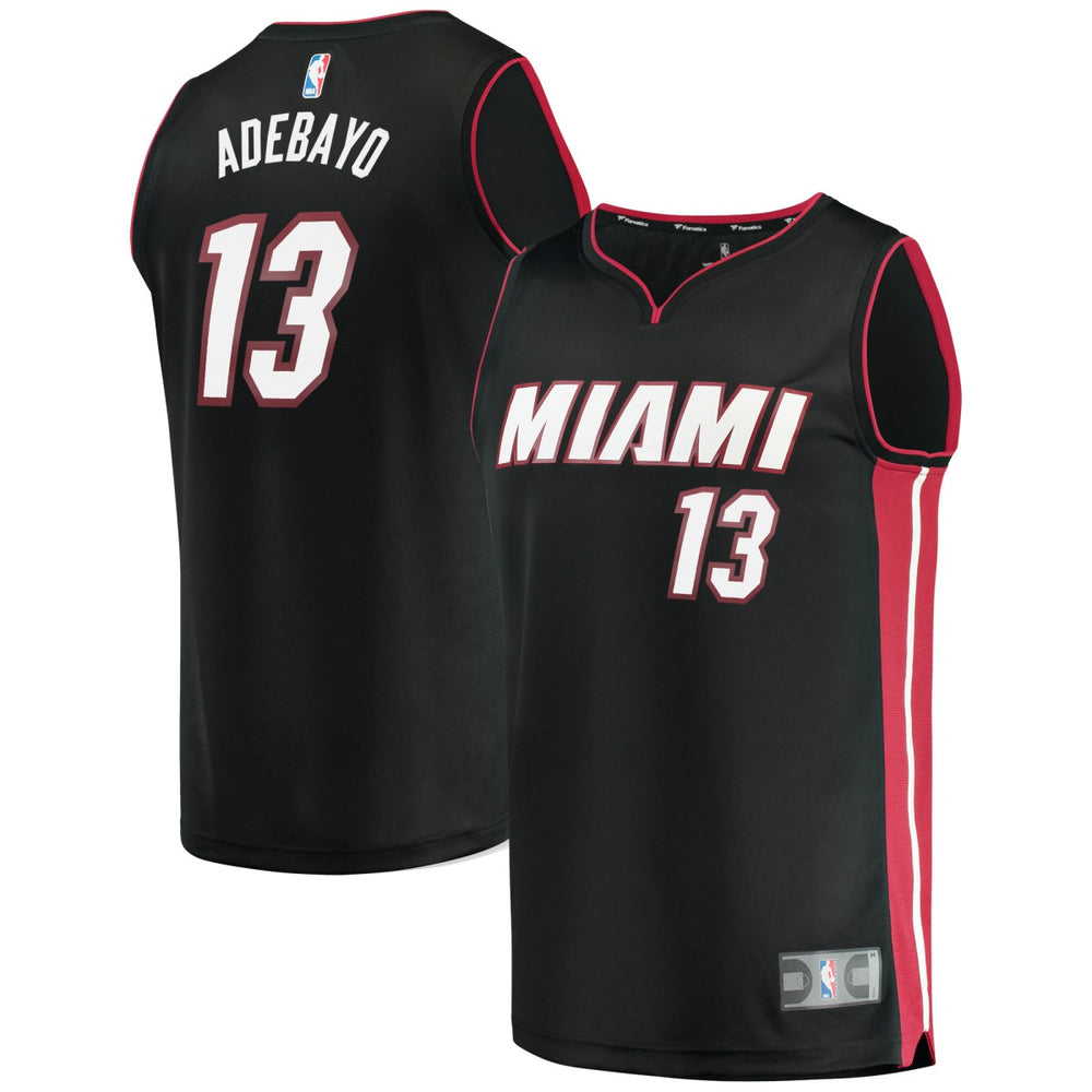 Bam Adebayo Miami Heat Fast Break Replica Player Jersey Icon Edition Black | Fanatics outlet