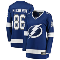 Nikita Kucherov Tampa Bay Lightning Fanatics Women's Home Breakaway Jersey - Blue - NHL 3055729