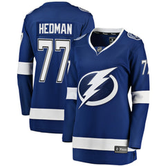 Victor Hedman Tampa Bay Lightning Fanatics Women's Home Breakaway Jersey - Blue - NHL 3055730